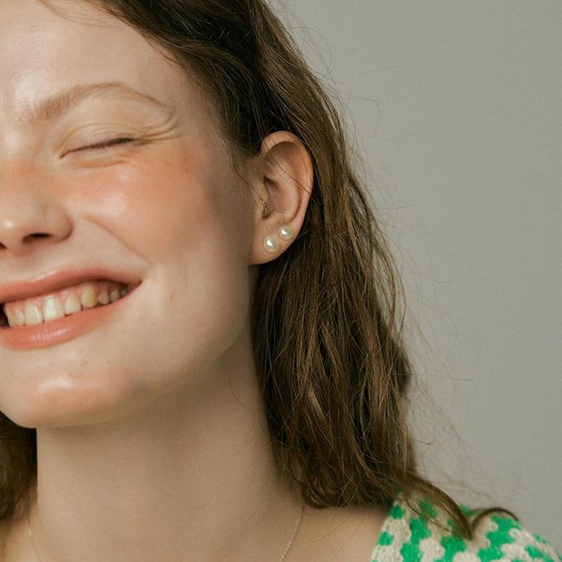 Senteria 925 Sterling Silver Pearl Earrings Studs Set Hypoallergenic Small Stud Earrings Lightweight Shiny Earrings Studs for Women 6 Pairs 3-10MM - Image 3